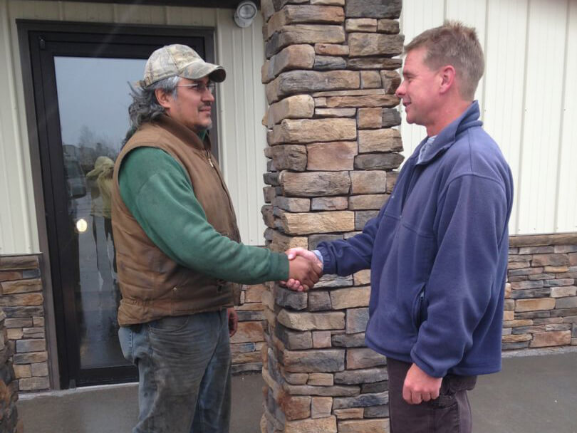Forester meeting with Landowner