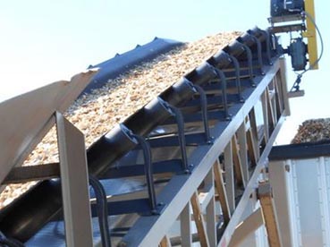 Screened chips being loaded for delivery