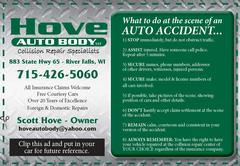 What to do at the scene of an AUTO ACCIDENT...