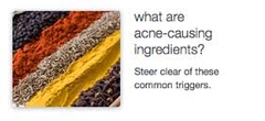What are acne-causing ingredients?
